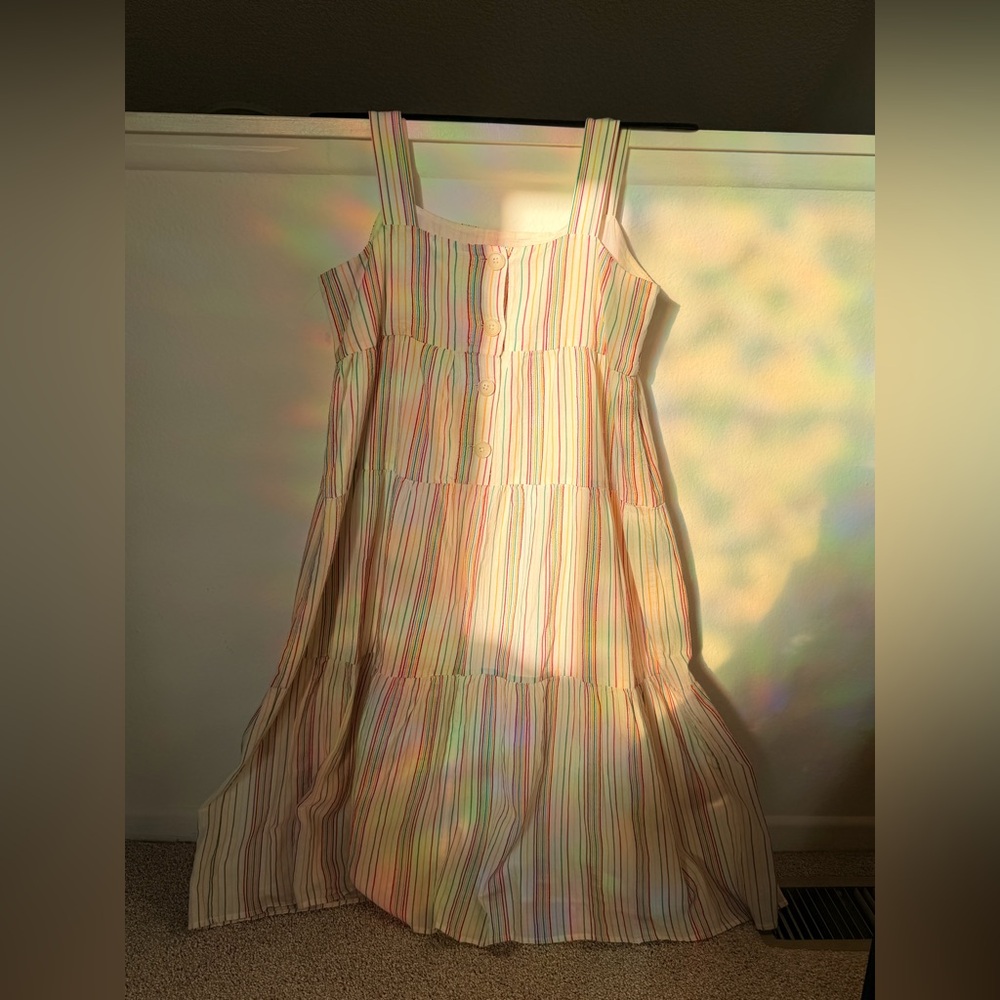 Madewell Button Back Multicolor Rainbow Striped M… - image 4